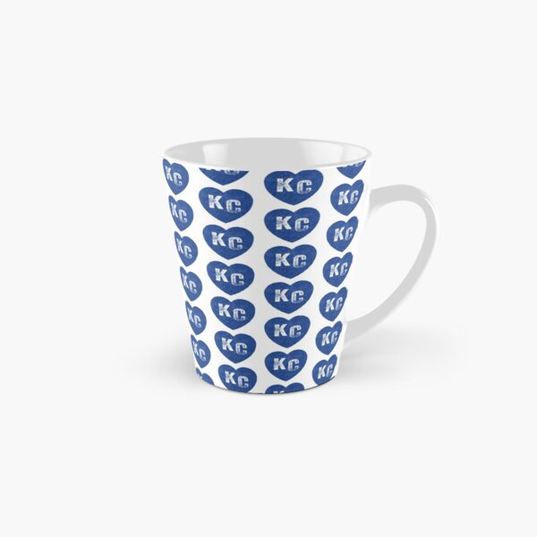 Royal Blue KC Blue Heart Kansas City Hearts I Love Kc heart Kansas city KC Face mask Kansas City facemask Tall Mug
