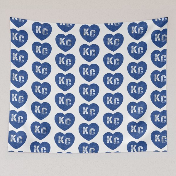 Item preview, Royal Blue KC Blue Heart Kansas City Hearts I Love Kc heart Kansas city KC Face mask Kansas City facemask designed and sold by kcfanshop.