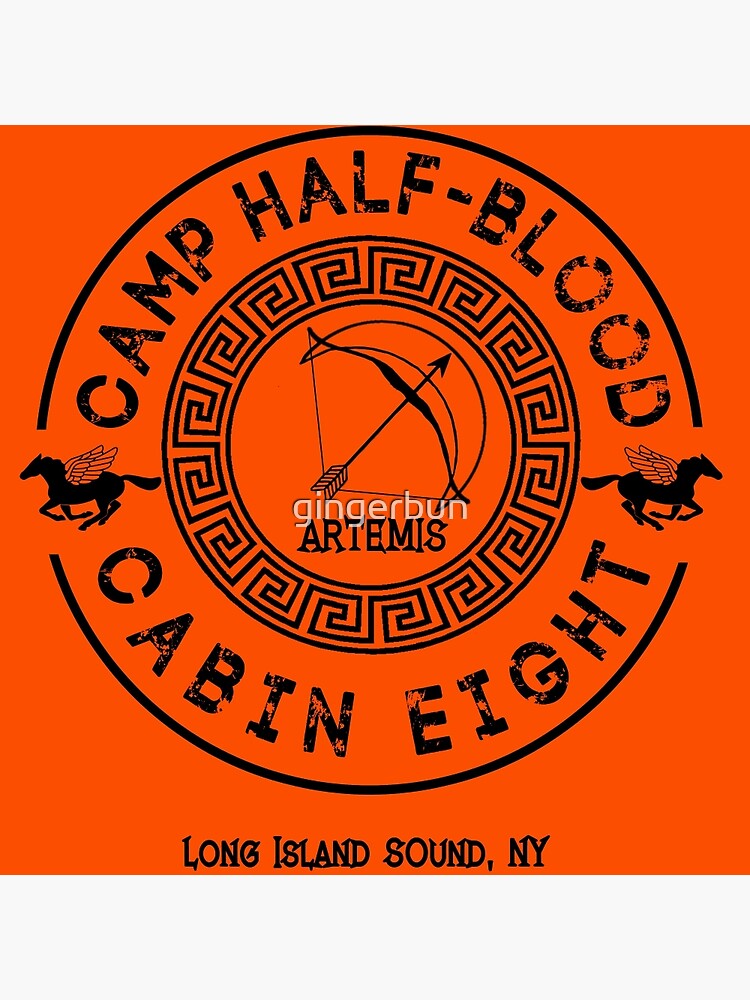 Percy Jackson Camp Half Blood Cabin Eight Artemis Greeting