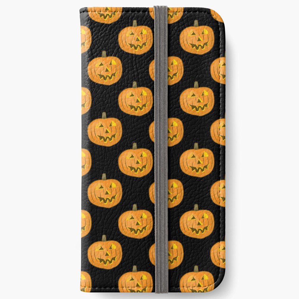 Happy Halloween Pumpkin iPhone Wallet
