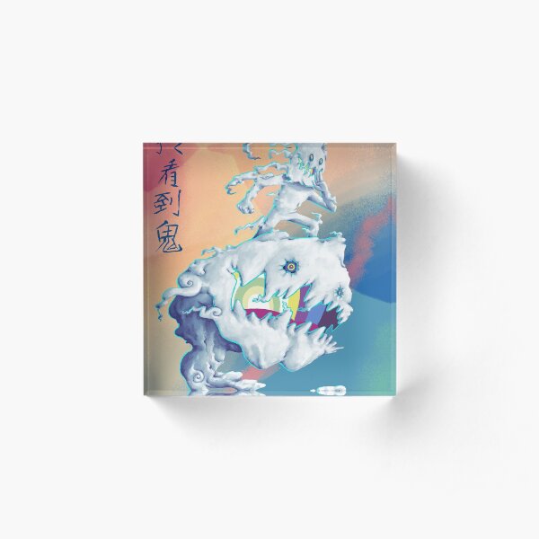 Takashi Murakami-Style Art, KIDS SEE GHOSTS Acrylic Block