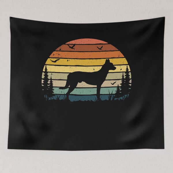 Artikelvorschau, Dutch Shepherd Dog Retro Vintage entworfen und verkauft von rafaeltto.