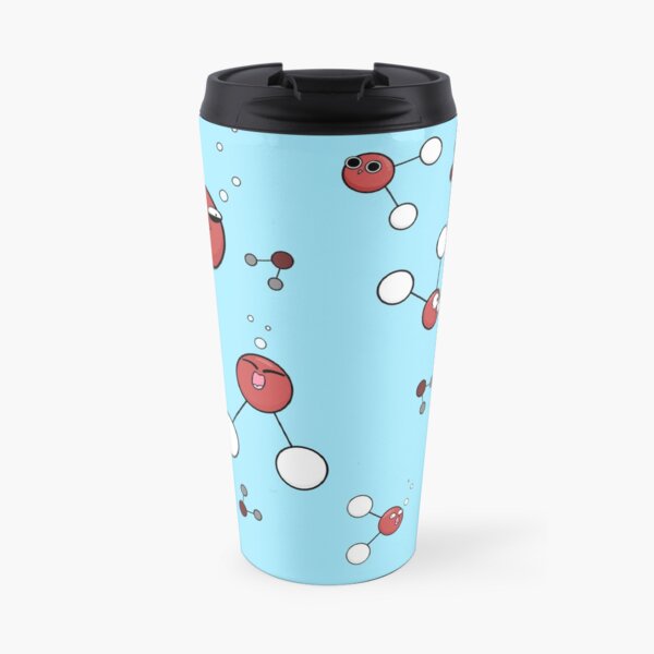 Stay Hydrated - Water Molecules Travel Mug