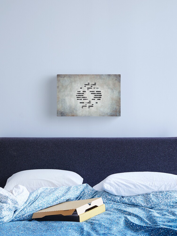 Thumbnail 2 of 3, Canvas Print, Bureau of Genetic Welfare Logo · Distressed designed and sold by Logogami.