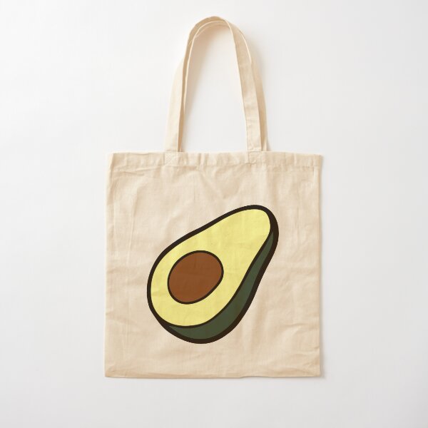 Avocado Pattern Cotton Tote Bag