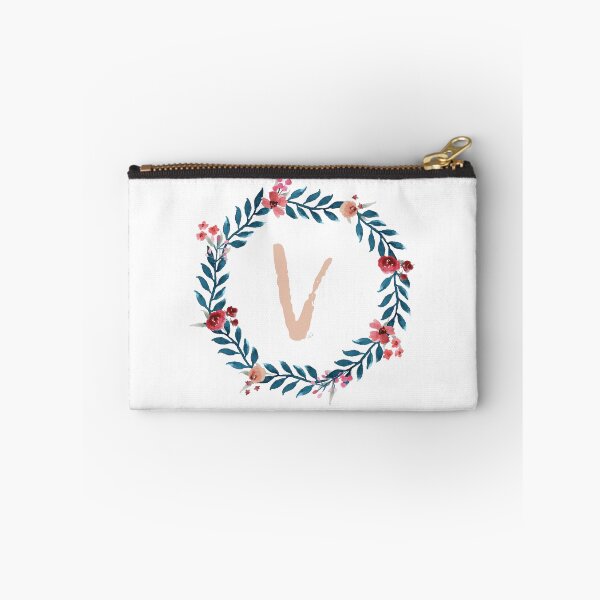 Item preview, Watercolor Monogram Wreath Letter V designed and sold by simib.