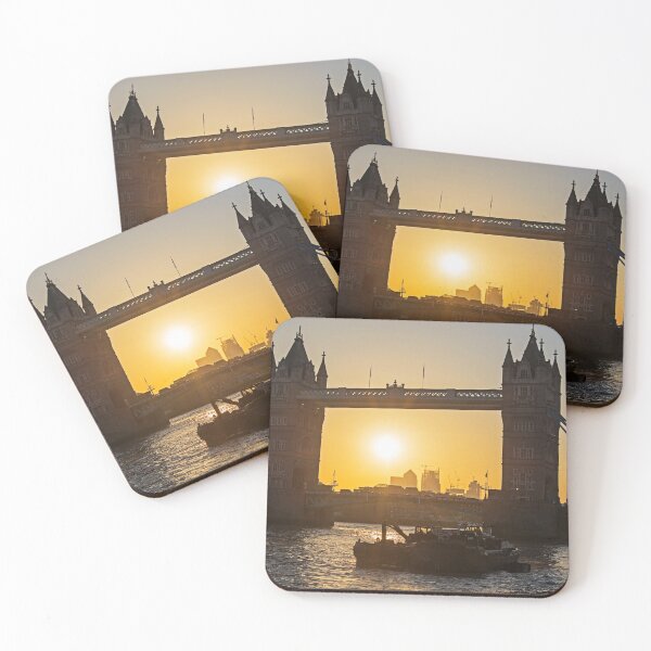 Item preview, Sunrise through in the Tower Bridge in London UK Thames River designed and sold by WayneOxfordPh.