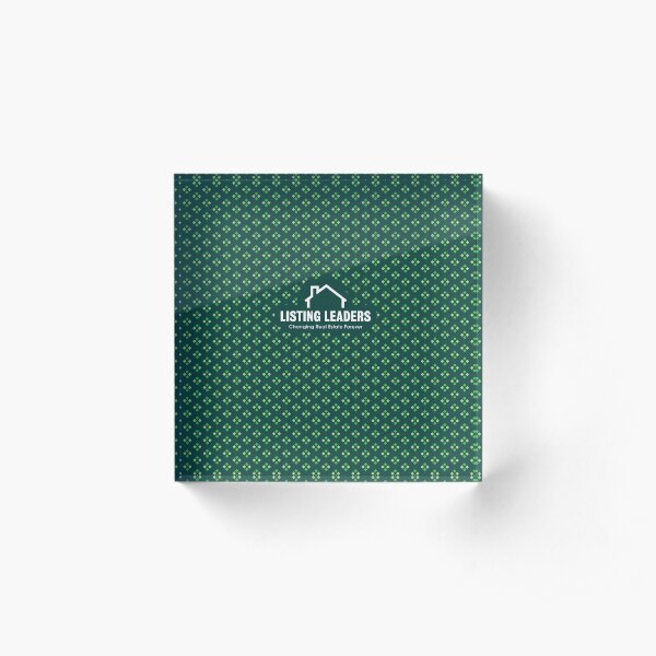 Listing Leaders Holly Pattern Acrylic Block