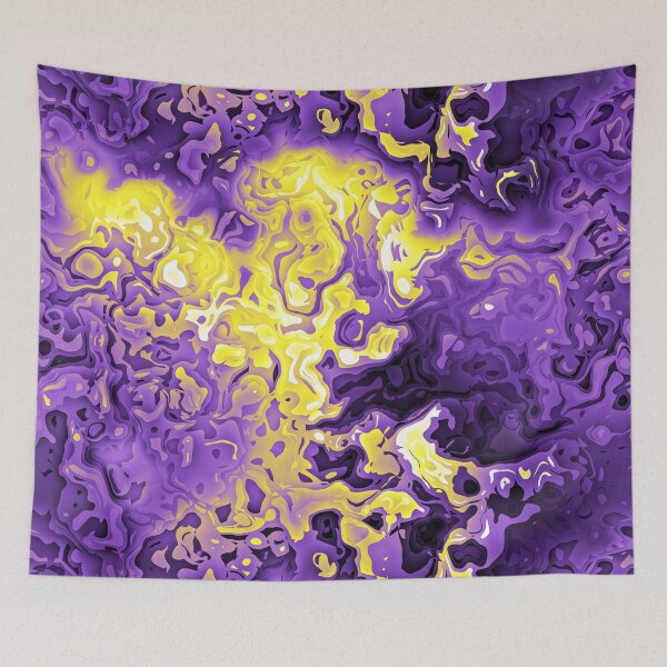 Item preview, Nonbinary Pride Liquid Ink Swirls designed and sold by Vernen Ink.