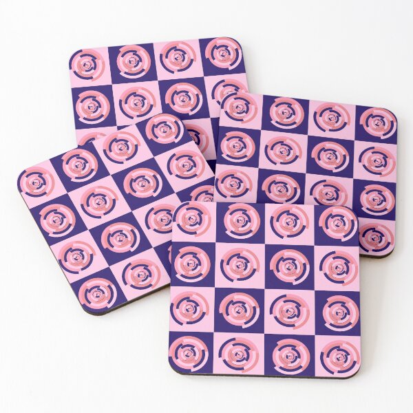 Item preview, Simple geometric discs pattern pink and blue designed and sold by Dibujo Divertido.
