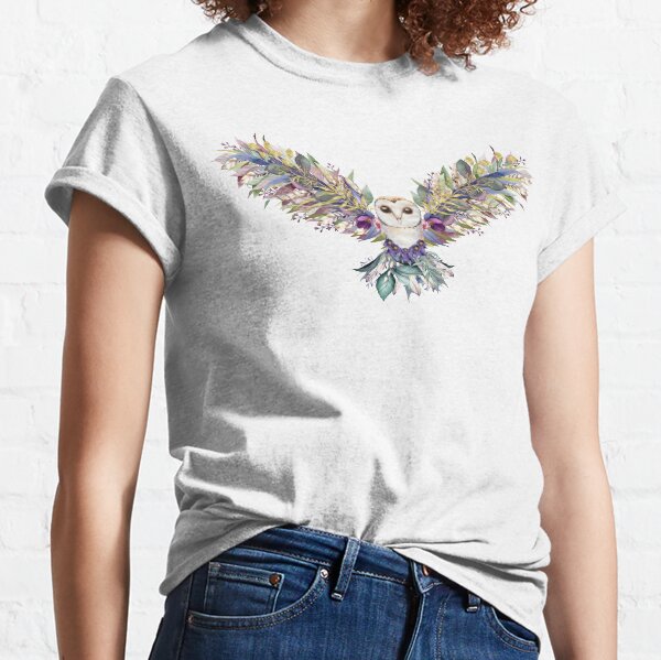 Floral Owl Classic T-Shirt