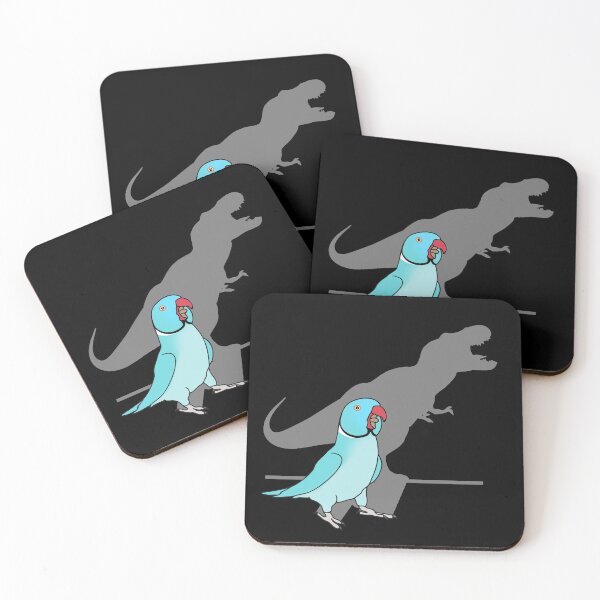 Item preview, T-rex blue indian ringneck designed and sold by FandomizedRose.