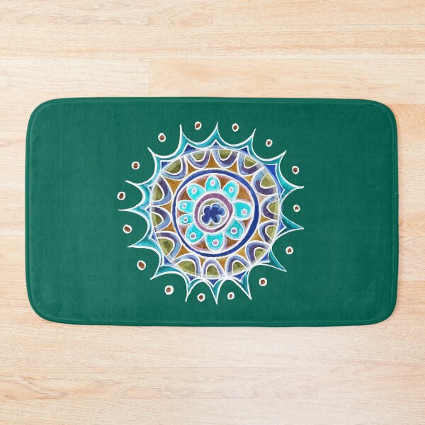 Item preview, Color Star Mandala on turquoise board designed and sold by Istvan Ocztos.