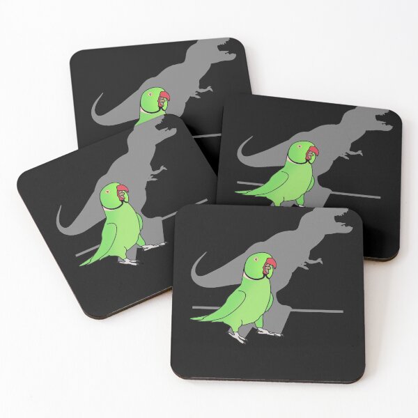 Item preview, T-rex green indian ringneck designed and sold by FandomizedRose.