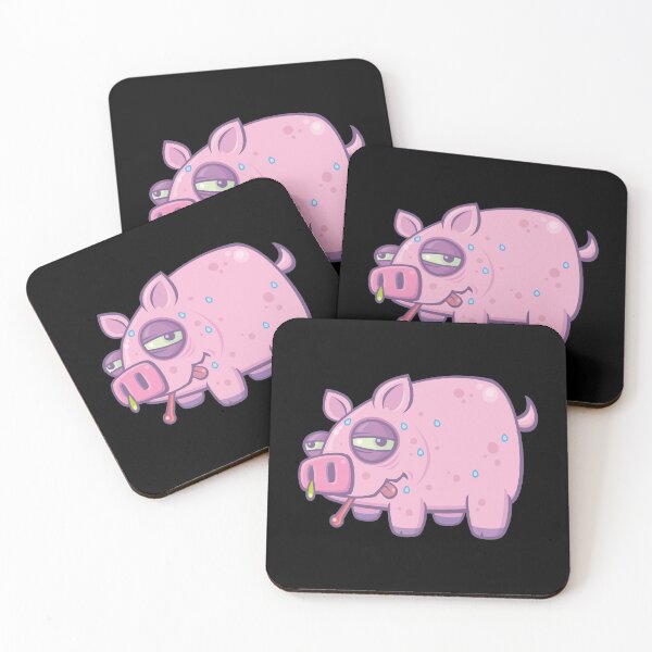 Item preview, Cartoon Swine Flu Pig designed and sold by fizzgig.