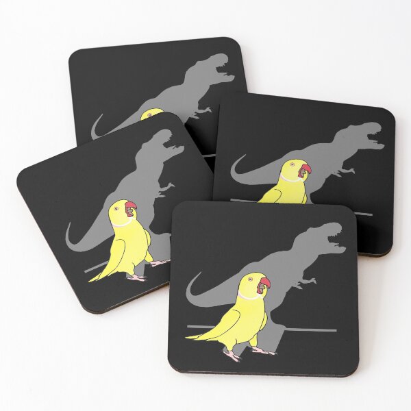 Item preview, T-rex yellow indian ringneck designed and sold by FandomizedRose.