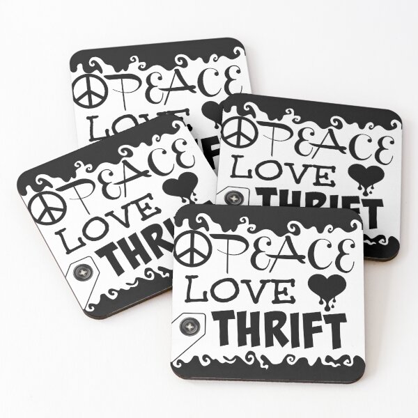 Item preview, Peace Love Thrift / Thrifter / Thrift Store / Love / Peace / Peace Sign / Goodwill / Shopper designed and sold by artenvironments.