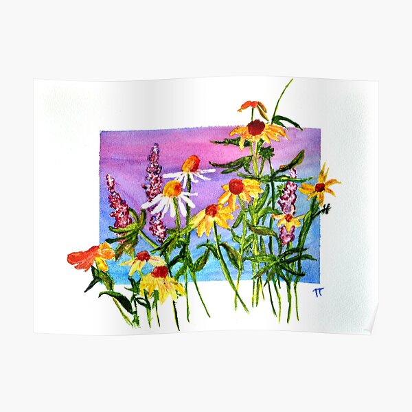 flowers in and out Poster
