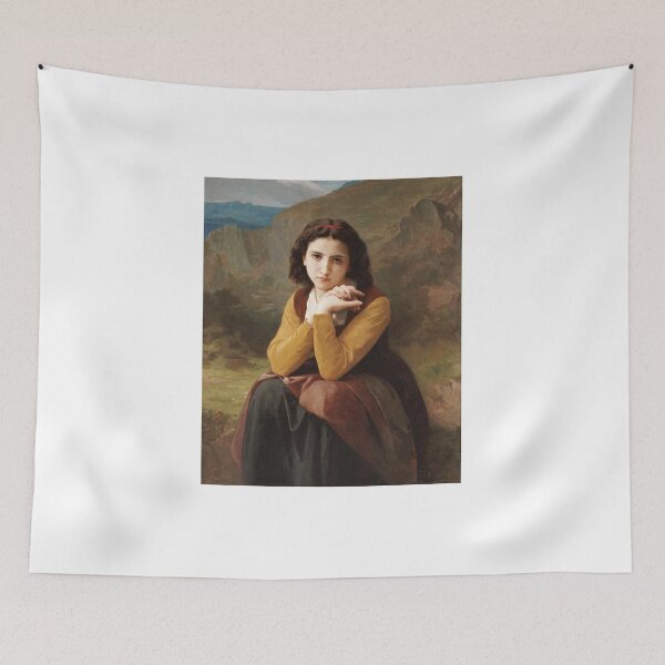 Item preview, William-Adolphe Bouguereau - Reflective Beauty. Mignon Pensive designed and sold by vakashop.