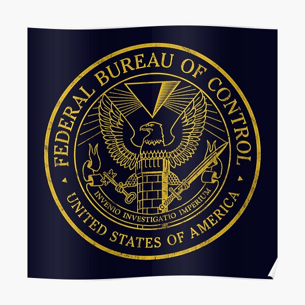 Federal Bureau Of Control Control Game Logo Distressed Logo Poster By Surik Redbubble Federal Bureau Of Control Control Game Logo Distressed Logo Poster By Surik Redbubble