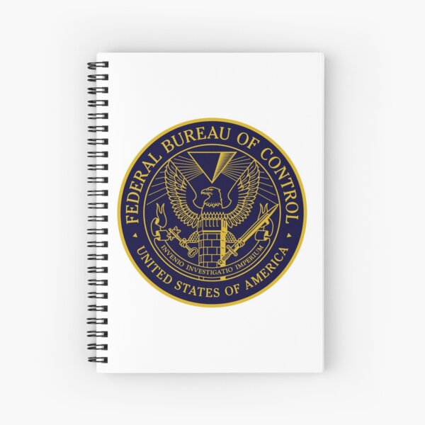 Federal Bureau of Control | Control Game Logo | Clean Logo Spiral Notebook