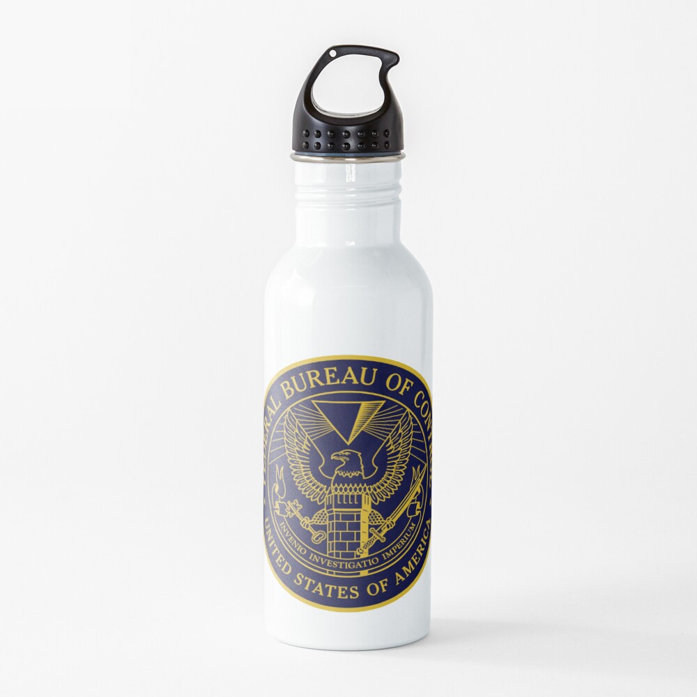 Federal Bureau of Control | Control Game Logo | Clean Logo Water Bottle