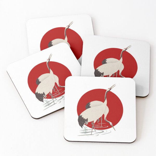 Item preview, Japanese Flag - Two Cranes designed and sold by weavernap.