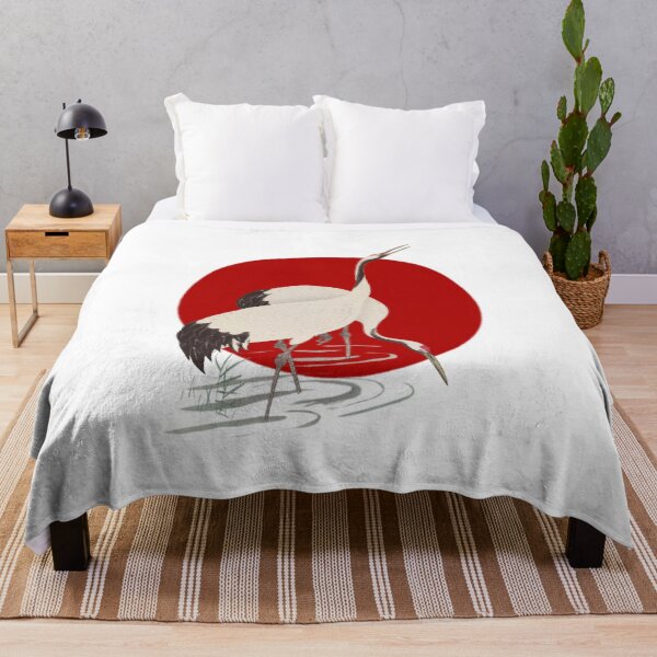 Item preview, Japanese Flag - Two Cranes designed and sold by weavernap.