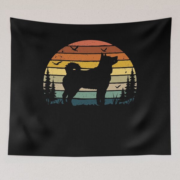 Item preview, Husky Dog Retro Vintage  designed and sold by rafaeltto.