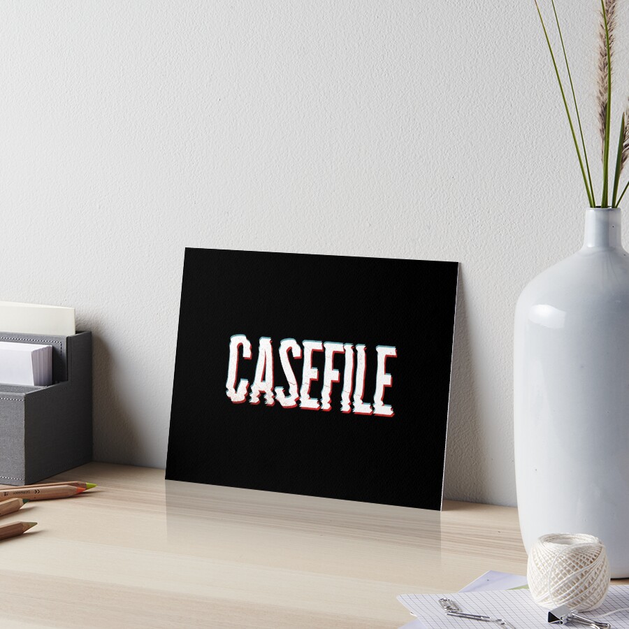 Casefile True Crime – Casefile Blurred Art Board Print