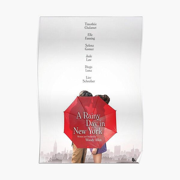 A Rainy Day in New York Poster