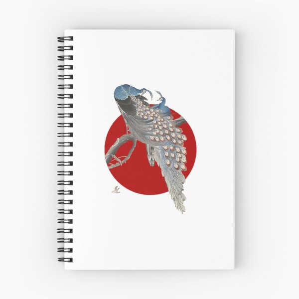 Item preview, Japanese Flag - Two Peacocks on Tree Branch designed and sold by weavernap.