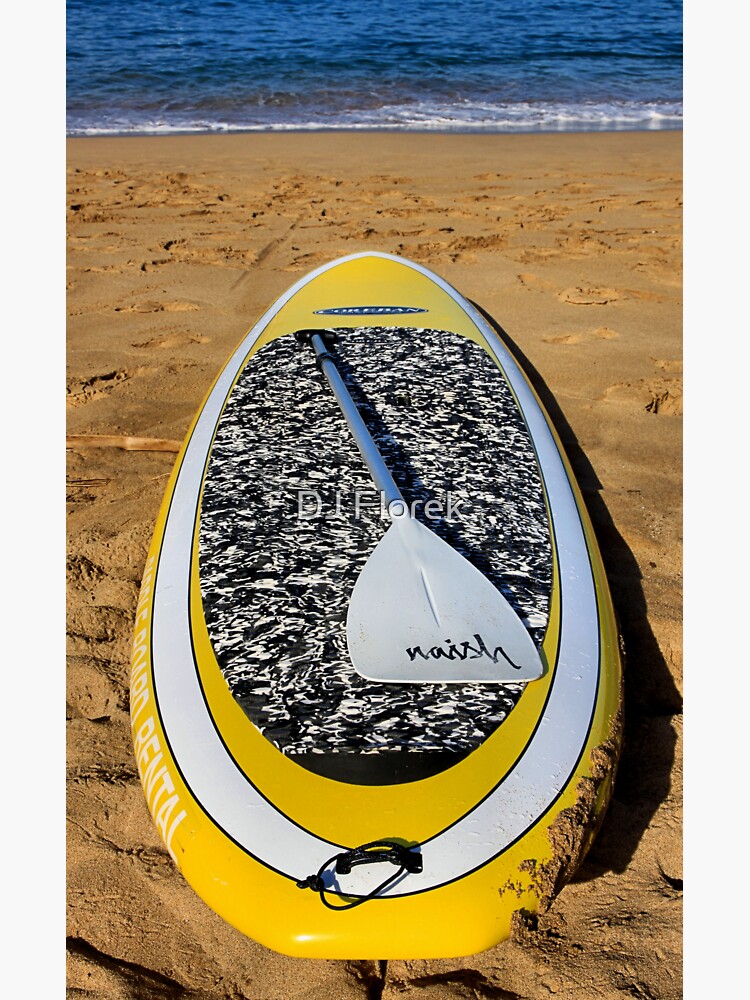 "Paddleboard Kaanapali" Sticker for Sale by djphoto Redbubble
