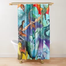 Wings of fire all dragons Shower Curtain