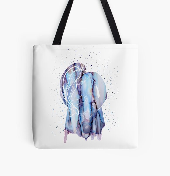 searching yourself; Illustration for Unter Palmen #5 Allover-Print Tote Bag