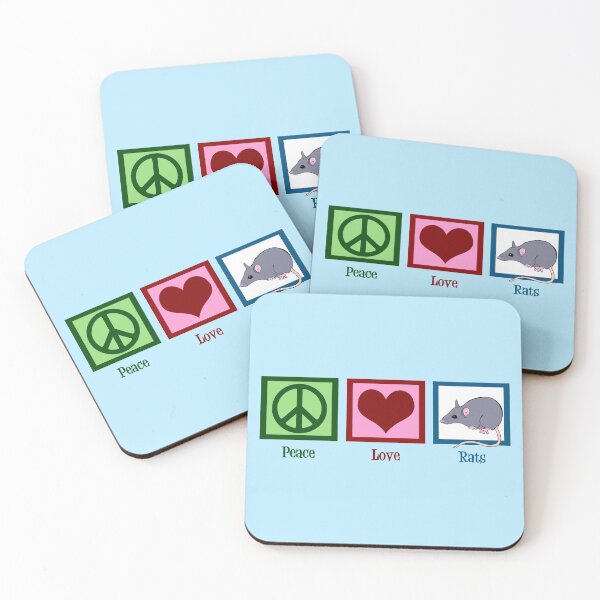 Item preview, Peace Love Rats designed and sold by Epic Love Designs.