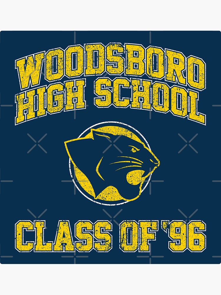 "Woodsboro High School Class of 96" Sticker for Sale by huckblade