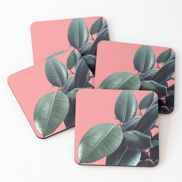 Item preview, Ficus Elastica Summer Vibes #1 #coral #foliage #decor #art  designed and sold by Anita's & Bella's Art.