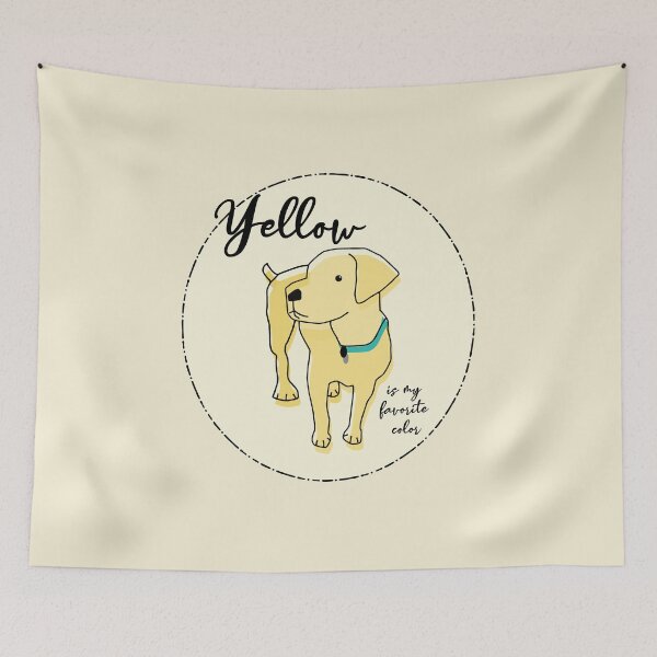 Item preview, Yellow Labrador Retriever Puppy dog doodle - Yellow is my Favorite Color designed and sold by mkopka.