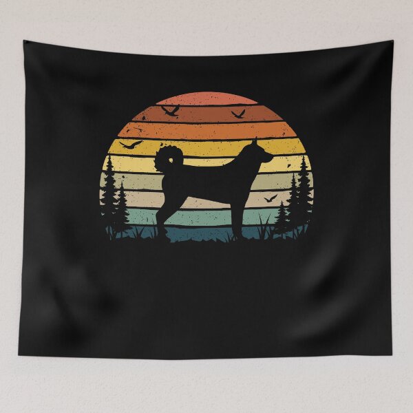 Item preview, Karelian Bear Dog Retro Vintage  designed and sold by rafaeltto.