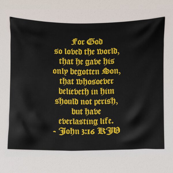 Item preview, John 3:16 KJV - AV 1611 Gold Text designed and sold by VerShirts.