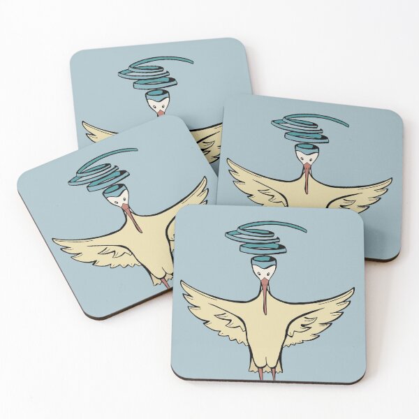 Item preview, Brainless Crane Bird is Flying designed and sold by Otter-Grotto.