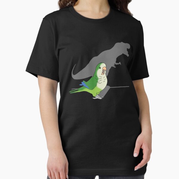 Item preview, T-rex green monk parakeet designed and sold by FandomizedRose.