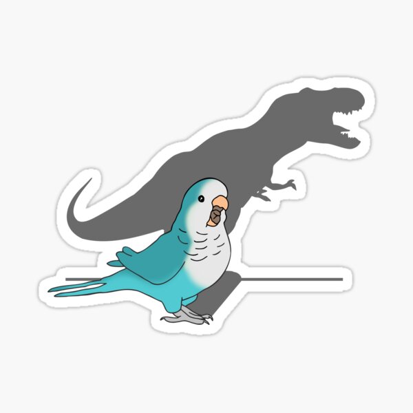 Item preview, T-rex blue monk parakeet designed and sold by FandomizedRose.