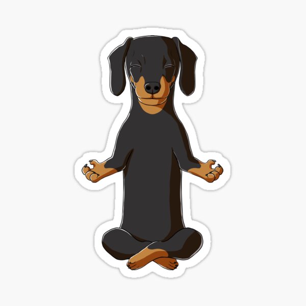 Item preview, Meditation Dachshund designed and sold by alwe-designs.