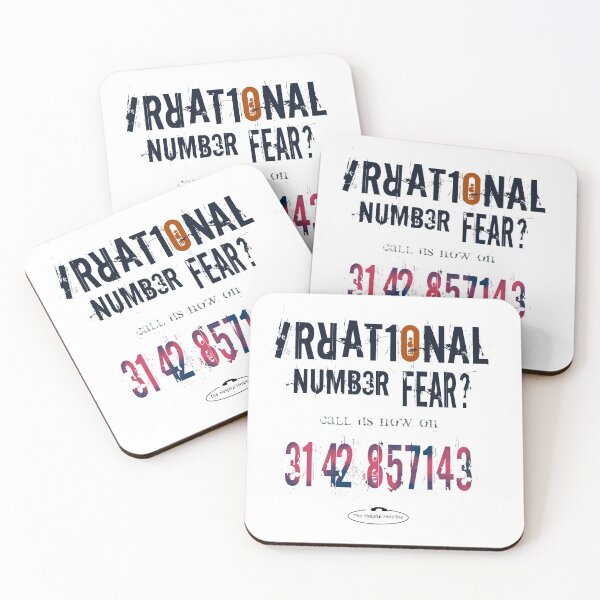 Item preview, Irrational Number Fear Math Helpline designed and sold by Erewego.