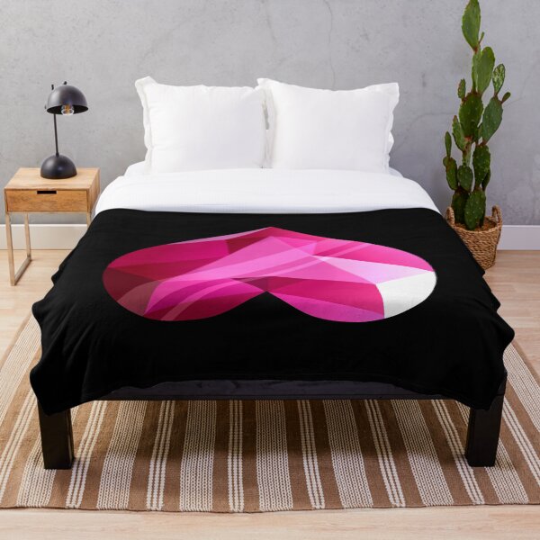 Steven Universe - Spinel Heart Gem 2nd Form - Black Background Throw Blanket