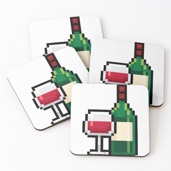 Item preview, Pixel Wine and Bottle designed and sold by mattpanta.