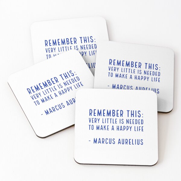 Item preview, Remember this Very Little is Needed to Make a Happy Life - Marcus Aurelius designed and sold by Inspirationmotivation.