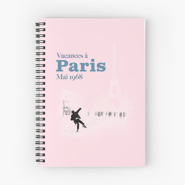 Item preview, ! Paris Revolt, May 68: 'VACANCES A PARIS': Throwing Rocks at the Police: Blue Text ! designed and sold by Day Chapman.